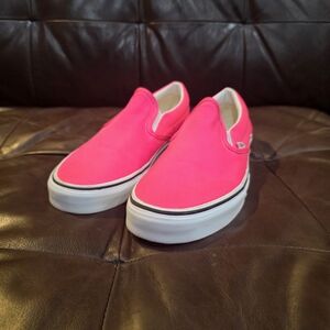 Vans Pink Slip-On Loafers